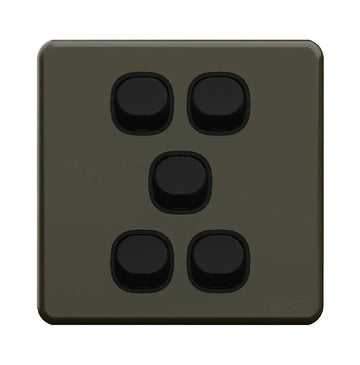 Enigma 6 Gang Flush Switch Gunmetal Price in Pakistan