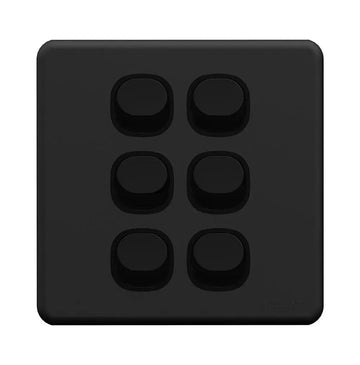 Enigma 1 6 Gang Flush Switch Goldy Night Color Price in Pakistan