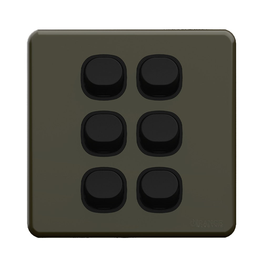 Enigma 6 Gang Flush Switch Midnight Green Price in Pakistan