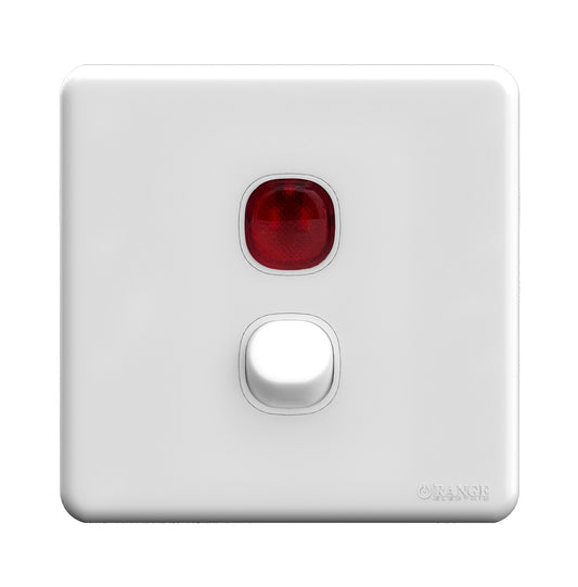 Enigma Double Pole Switch with Indicator White Color Price in Pakistan