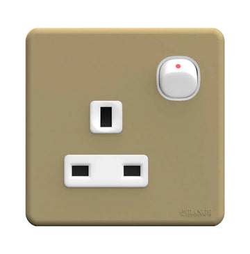 Enigma Double Pole Switch with Indicator Gunmetel Color Price in Pakistan