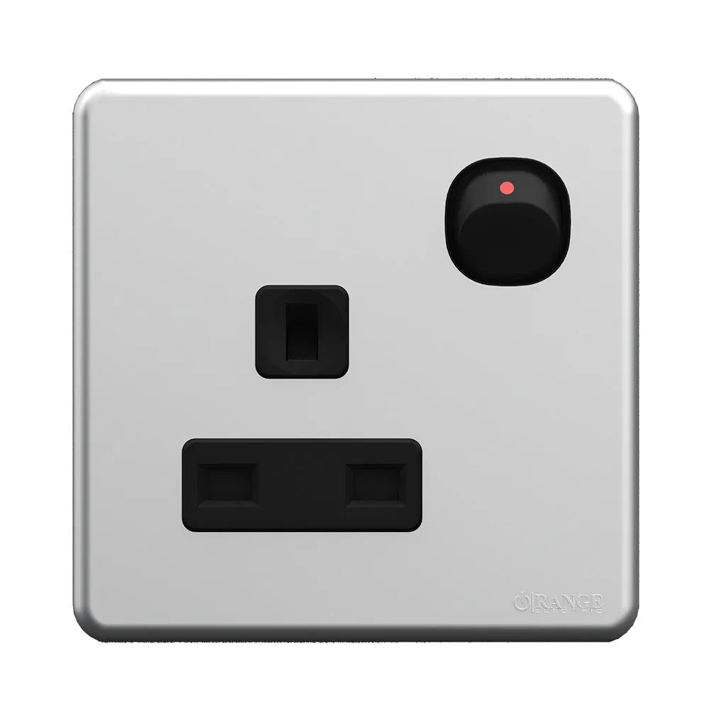 Enigma Double Pole Switch with Indicator Goldy Black Color Price in Pakistan