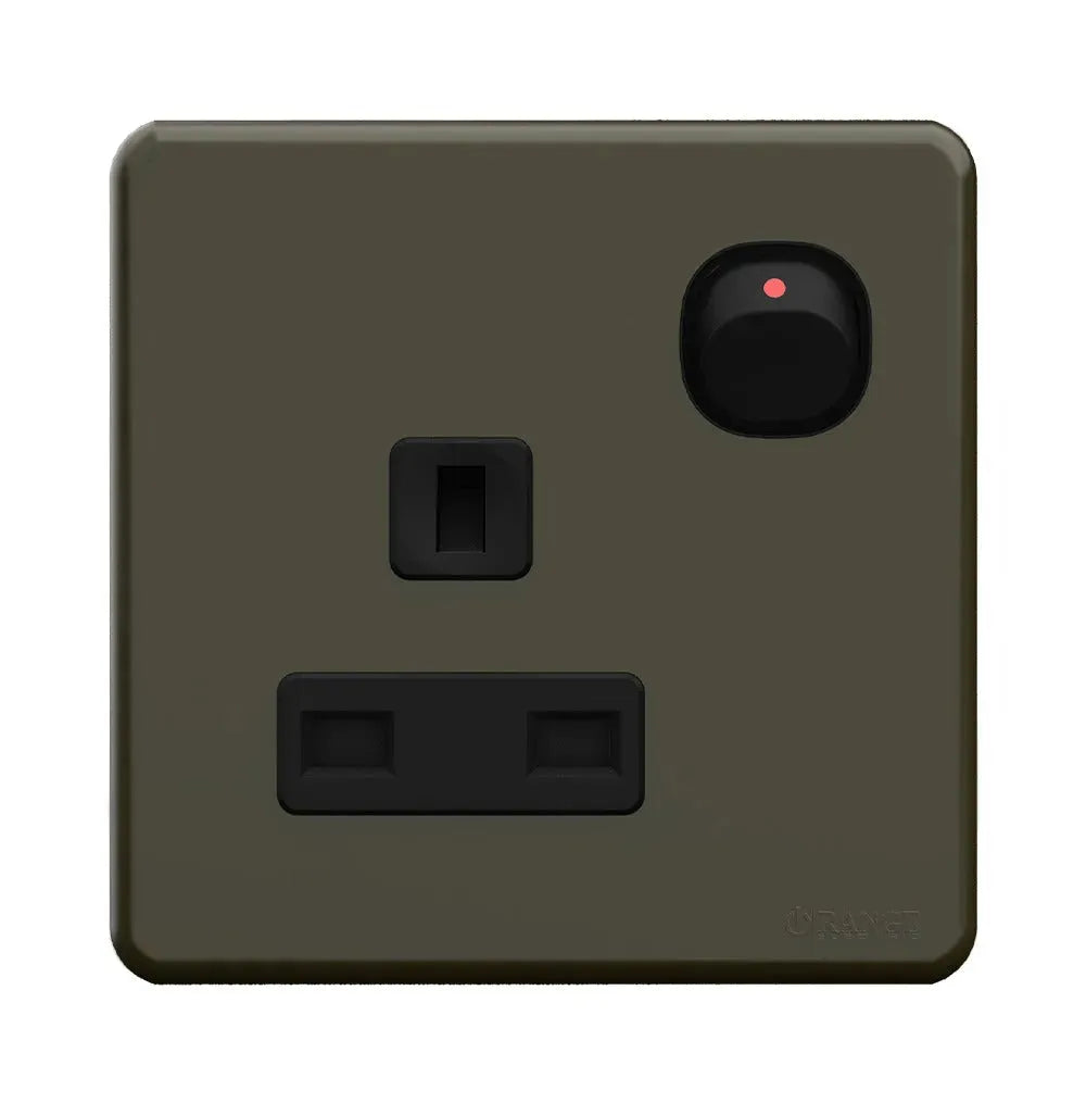 Enigma Double Pole Switch with Indicator Silver Shimmer Color Price in Pakistan