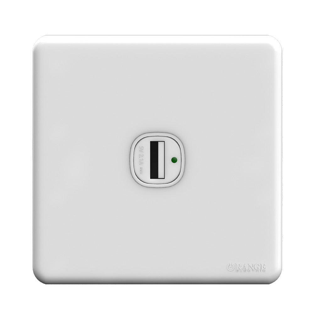 Enigma 1 gang Type-A Usb Charger Outlet White Color Price in Pakistan