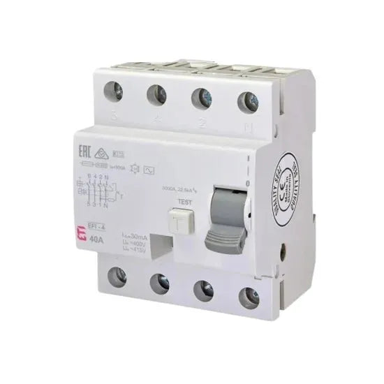 ETI EFI-4 Four Pole Earth Leakage Circuit Breaker Price In Pakistan
 Main image