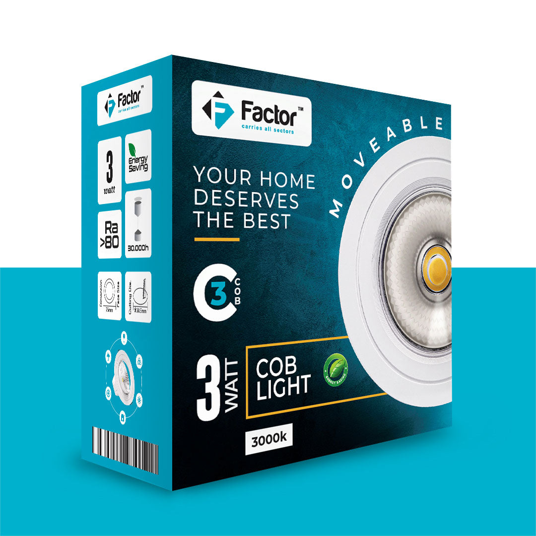 Factor COB Downlight Moveable Price in Pakistan