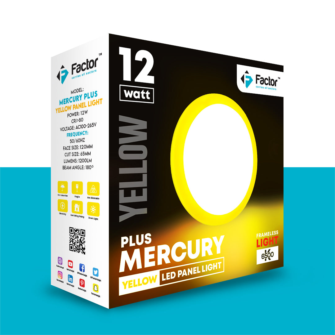 Factor Mercury Yellow Downlight 12W Price in Pakistan 