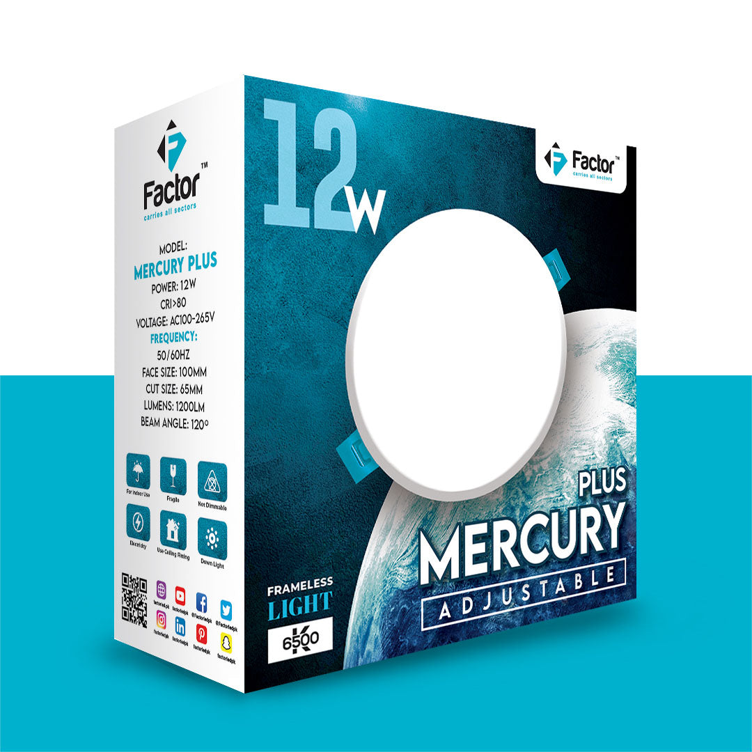 Mercury Plus 12W Downlight Price in Pakistan