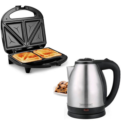 Double Sided Heating Pocket Sandwich Maker & Electric Kettle Price in Pakistan