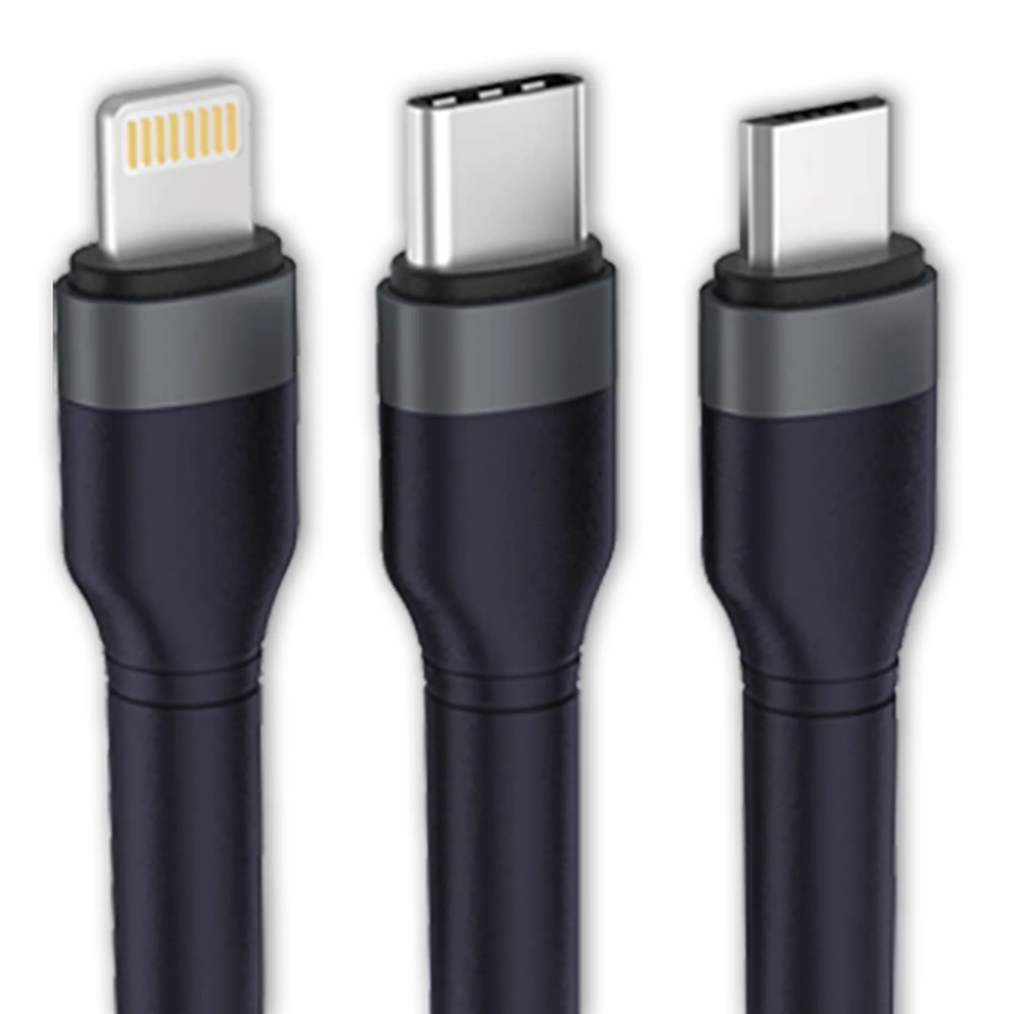 Faster D4 Quick Charge Denim Braided 3-in-1 Data Cable Secondary image