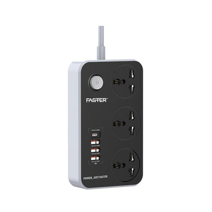 Faster Power Strip Extension with PD+3 QC3.0 USB Ports Price in Pakistan