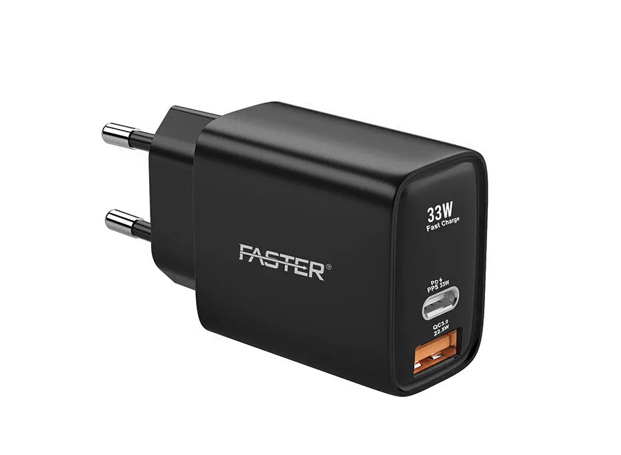 Faster PD-33W Dual Port USB 22.5W Quick Charge 3.0 Fast Wall Charger Secondary image