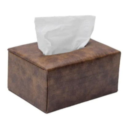 Faux Leather Tissue Box Small Price in Pakistan