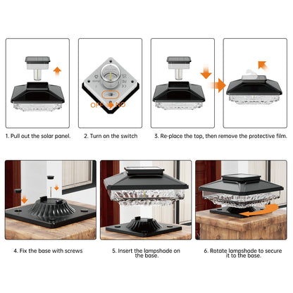 5w Solar Post Top Light Price in Pakistan