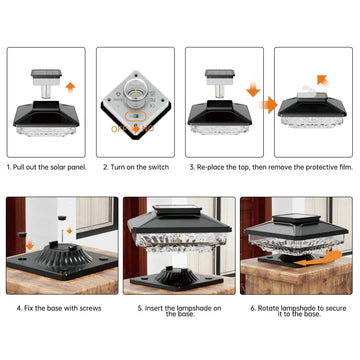 5w Solar Post Top Light Price in Pakistan