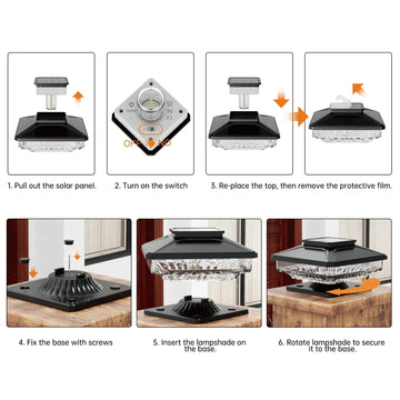 5w Solar Post Top Light Price in Pakistan