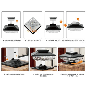 5w Solar Post Top Light Price in Pakistan