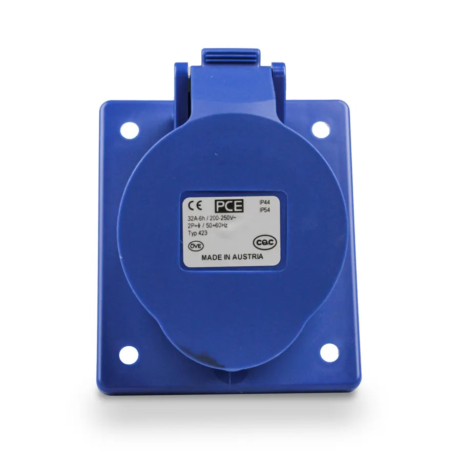 PCE 423-6 32 Amp 3 Pole Flanged Socket IP44 Secondary image
