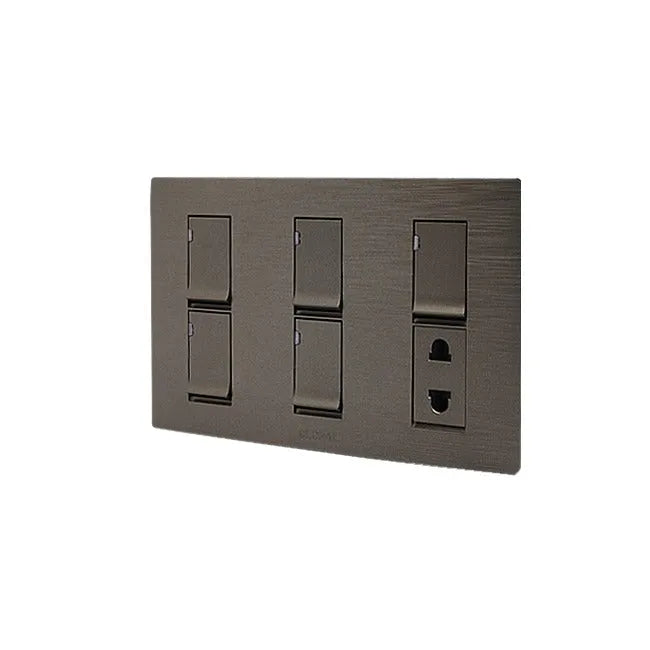 Clopal Flatty Series 5 switch + 1 socket Outlet Secondary image