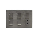 Clopal Flatty Series 5 switch + 1 socket Outlet