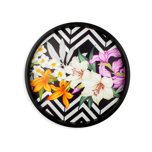 Floral Art Round Tray Price in Pakistan