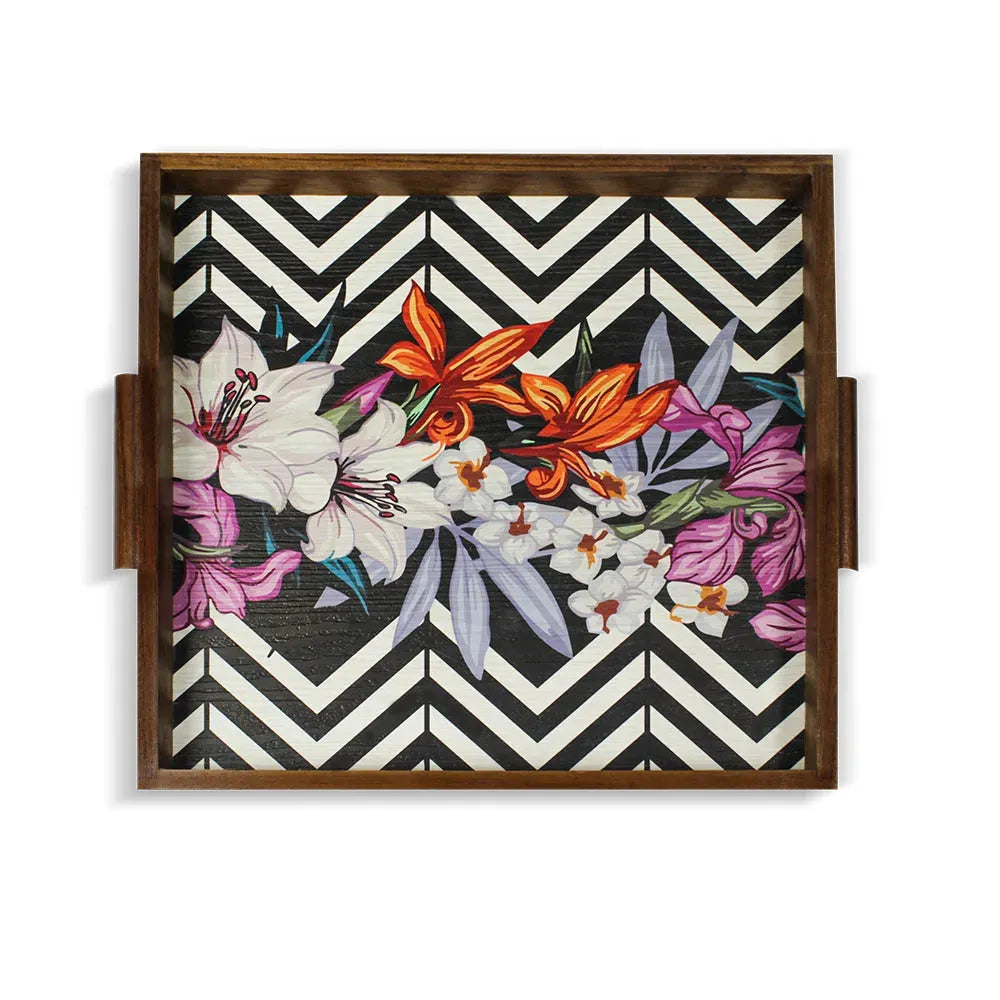 Beautiful Flower Art Tray Secondary image