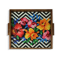 Flower Art Serving Tray
