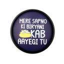 Foodie Biryani Design Art Round Tray