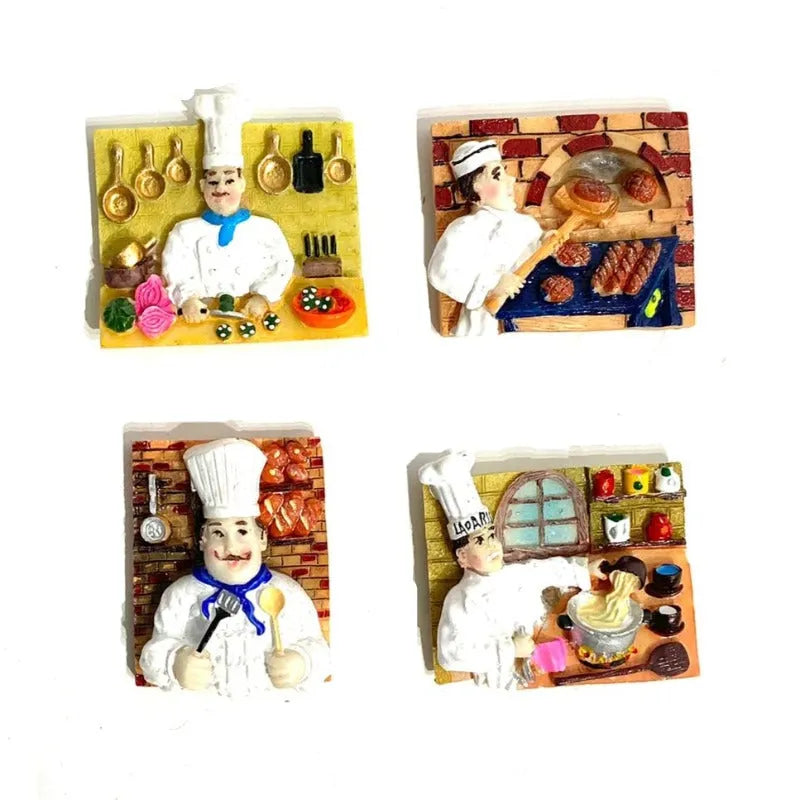 Decorative Fridge Magnets Cook Pakc of 4 Price in Pakistan Main image