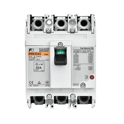 Fuji BW63 SAG 3 Pole Molded Case Circuit Breaker Price in Pakistan