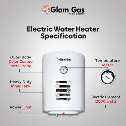 Glam 40 Liter Electric Water Heater Price in Pakistan