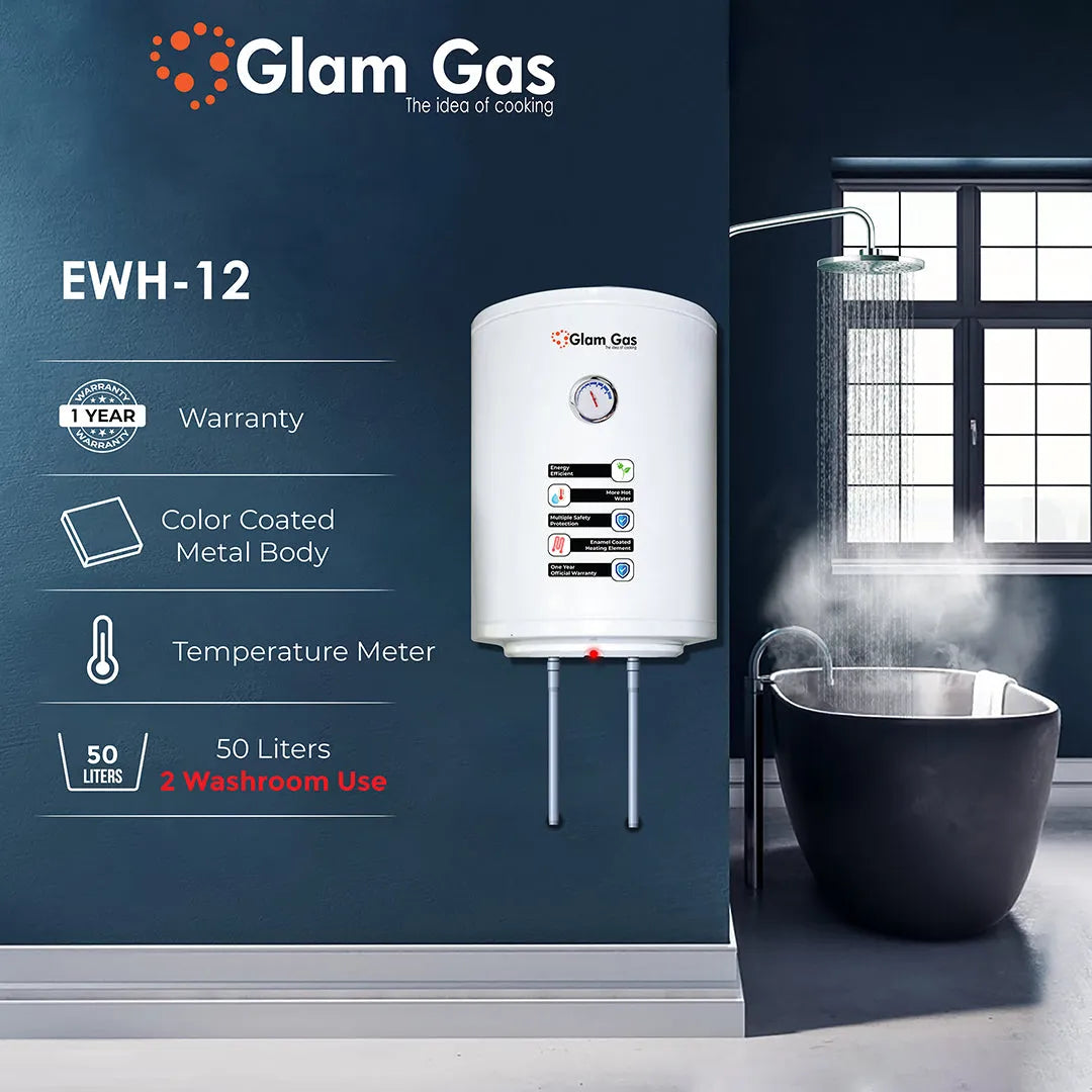 Glam Gas EWH-12 Electric Water Heater - 50 Liters Secondary image