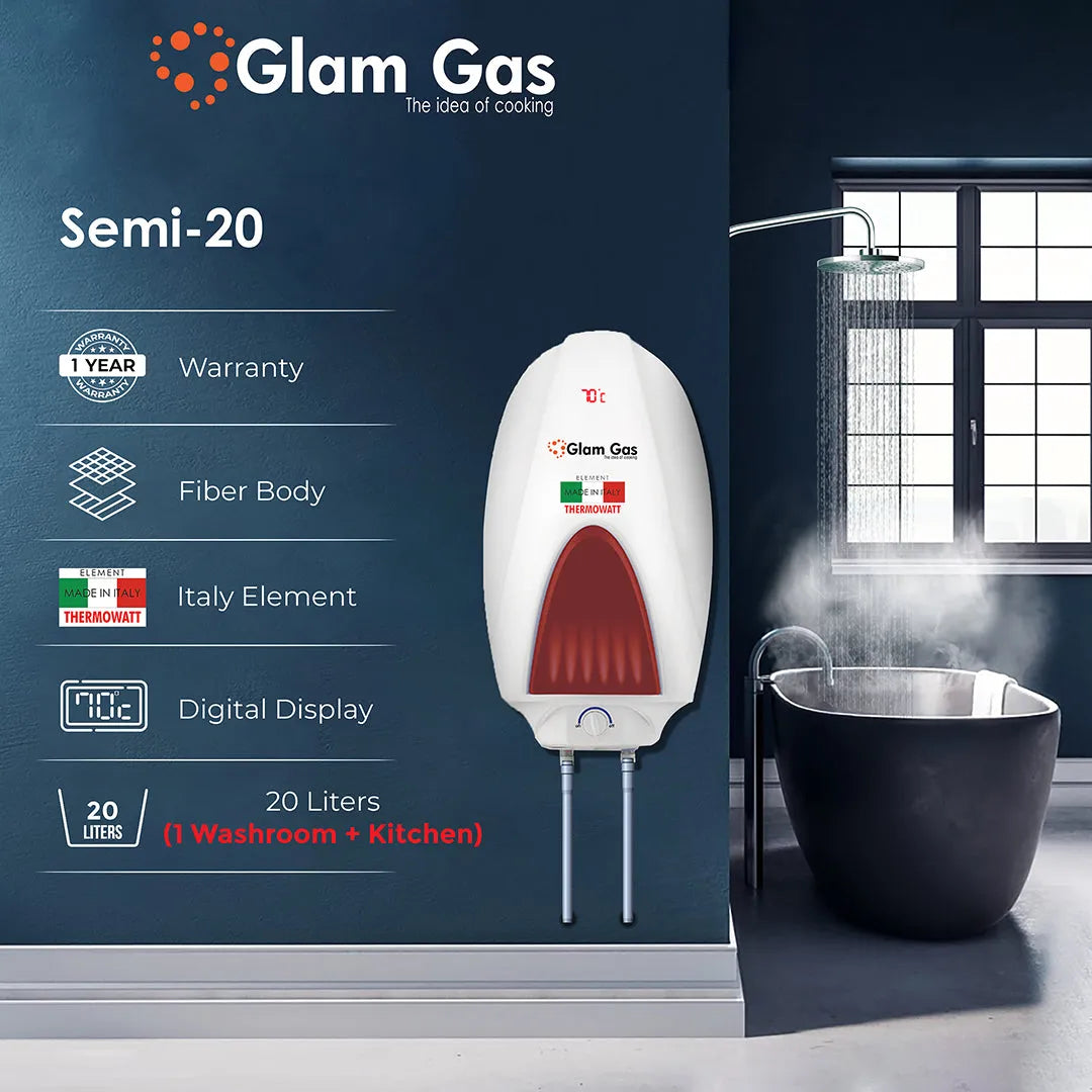 Glam Gas Semi-20 Semi-Instant Water Heater -20 Liters Secondary image