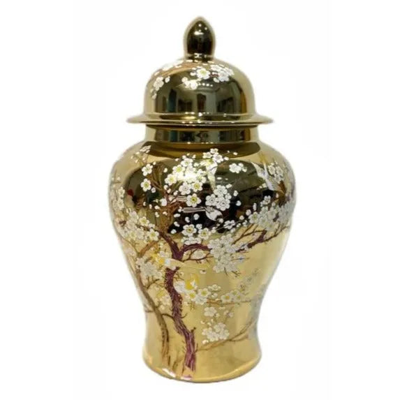 Gold Flower Ceramic Vase Large Price in Pakistan Main image