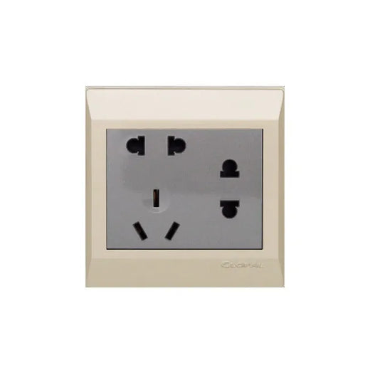 Clopal Golden Metallic Series 1 Gang TV Outlet  Price in Pakistan