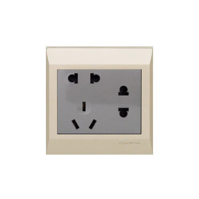Clopal Golden Metallic Series 1 Gang TV Outlet  Price in Pakistan Main image