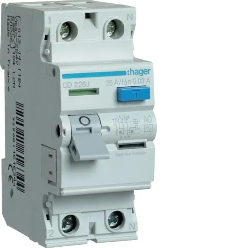 Hager CD226J 2-Pole Earth Leakage Circuit Breaker Price in Pakistan Main image