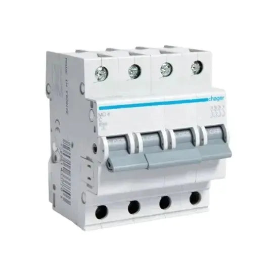 hager mc 4 four pole mcb Price in Pakistan Main image