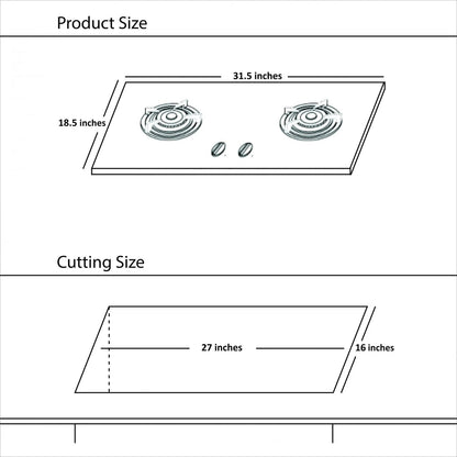 Hanco Stainless Steel Gas Hob Price in Pakistan