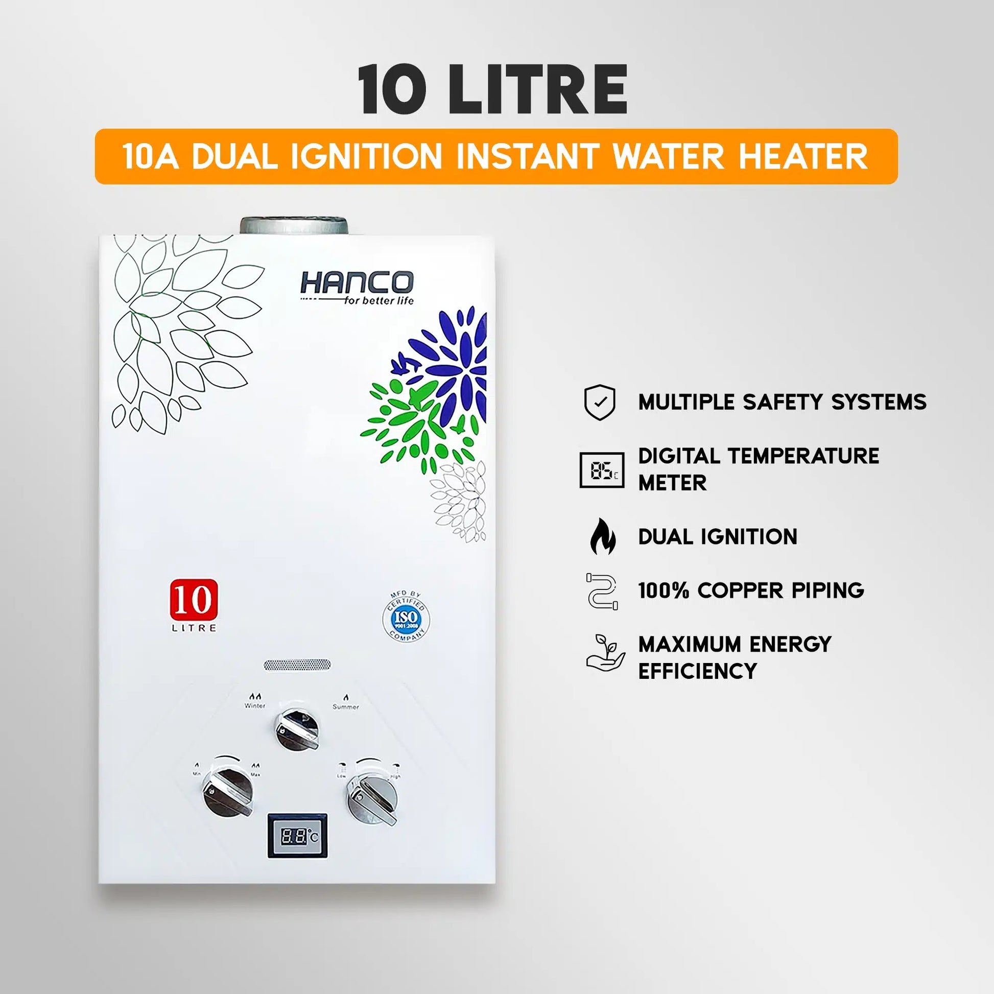 7 Liter Dual Ignition Instant Gas Geyser Price in Pakistan