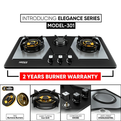 Hanco 2-Burner Stainless Steel Gas Hob Price in Pakistan