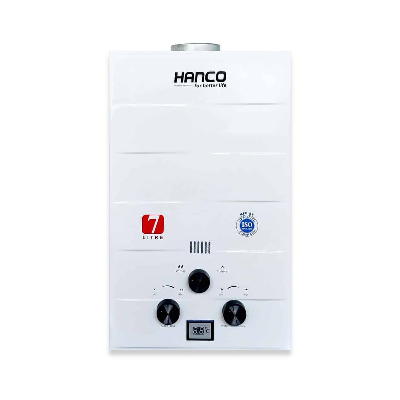 Hanco 7 Liter HIG-710G Dual Ignition Instant Gas Geyser