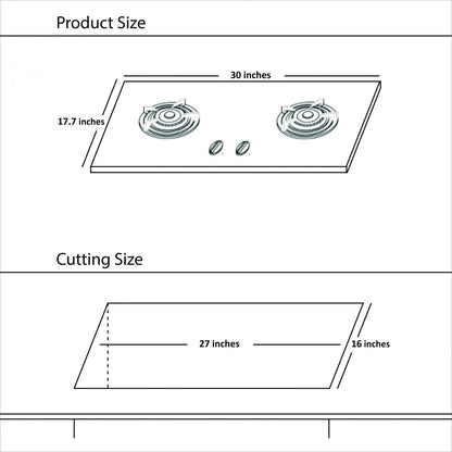 Hanco 3-Burner Heavy Grill Gas Hob Price in Pakistan