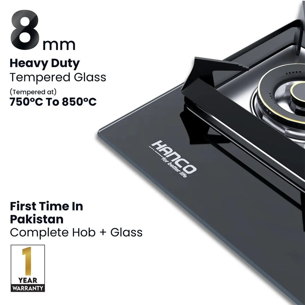 Hanco Tempered Glass Gas Hob Price in Pakistan