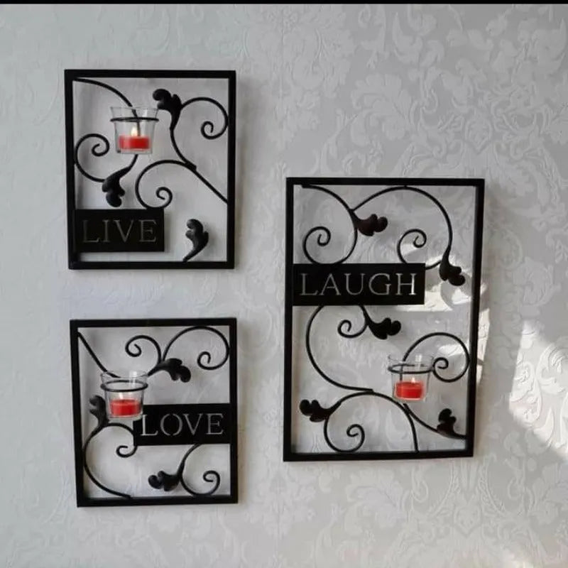 Decorative Hanging Metal Frame Set Of 3 Price in Pakistan