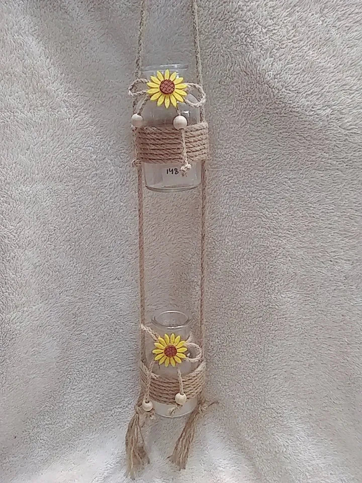 Hanging Planters For Indoor Plants Small Glass Vase For Flowers Secondary image
