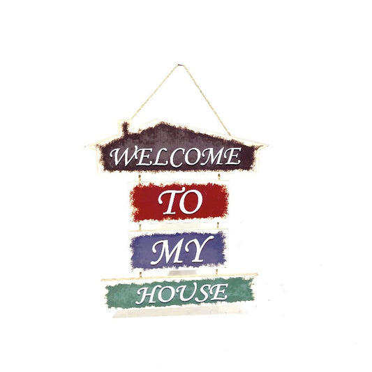 Hanging Welcome Wooden Frame