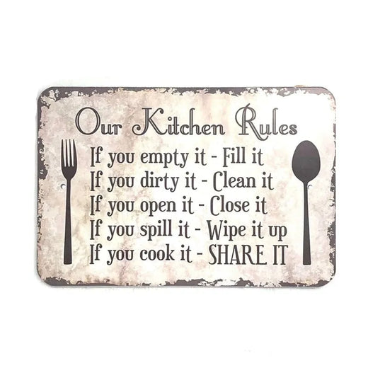 Decorative Hanging Wooden Kitchen Rules Price in Pakistan 