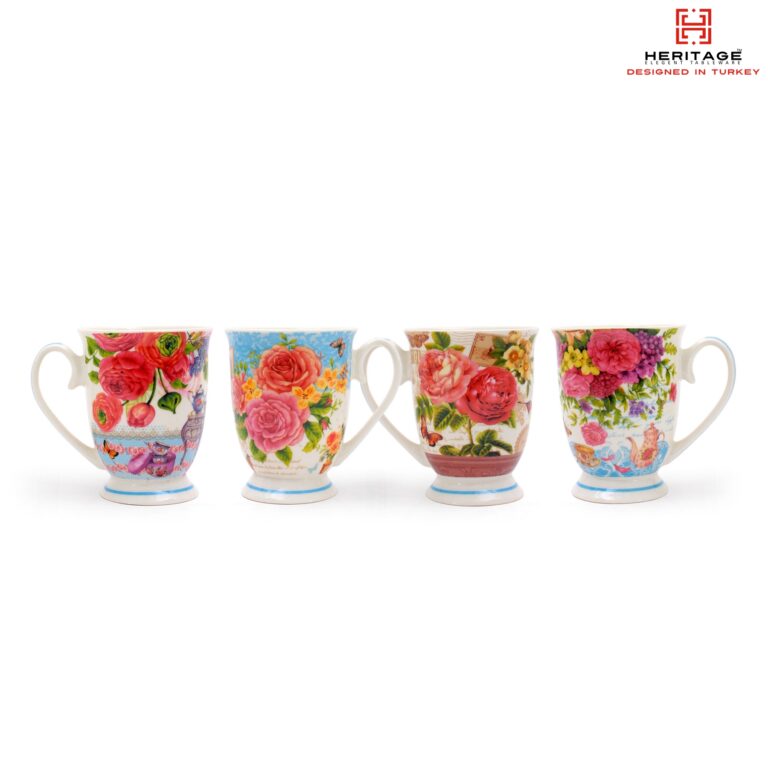 Heritage Belly Roses Mug – 6 Pieces Set Price in Pakistan