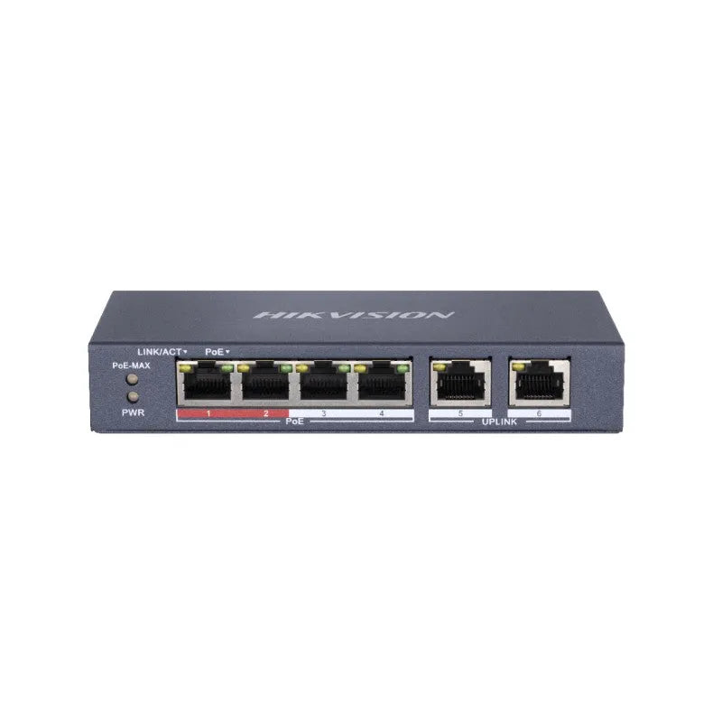 Hikvision DS-3E0106P-E/M 4 Port Fast Ethernet Unmanaged POE Switch Secondary image